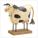 Fabric Cow Figurine